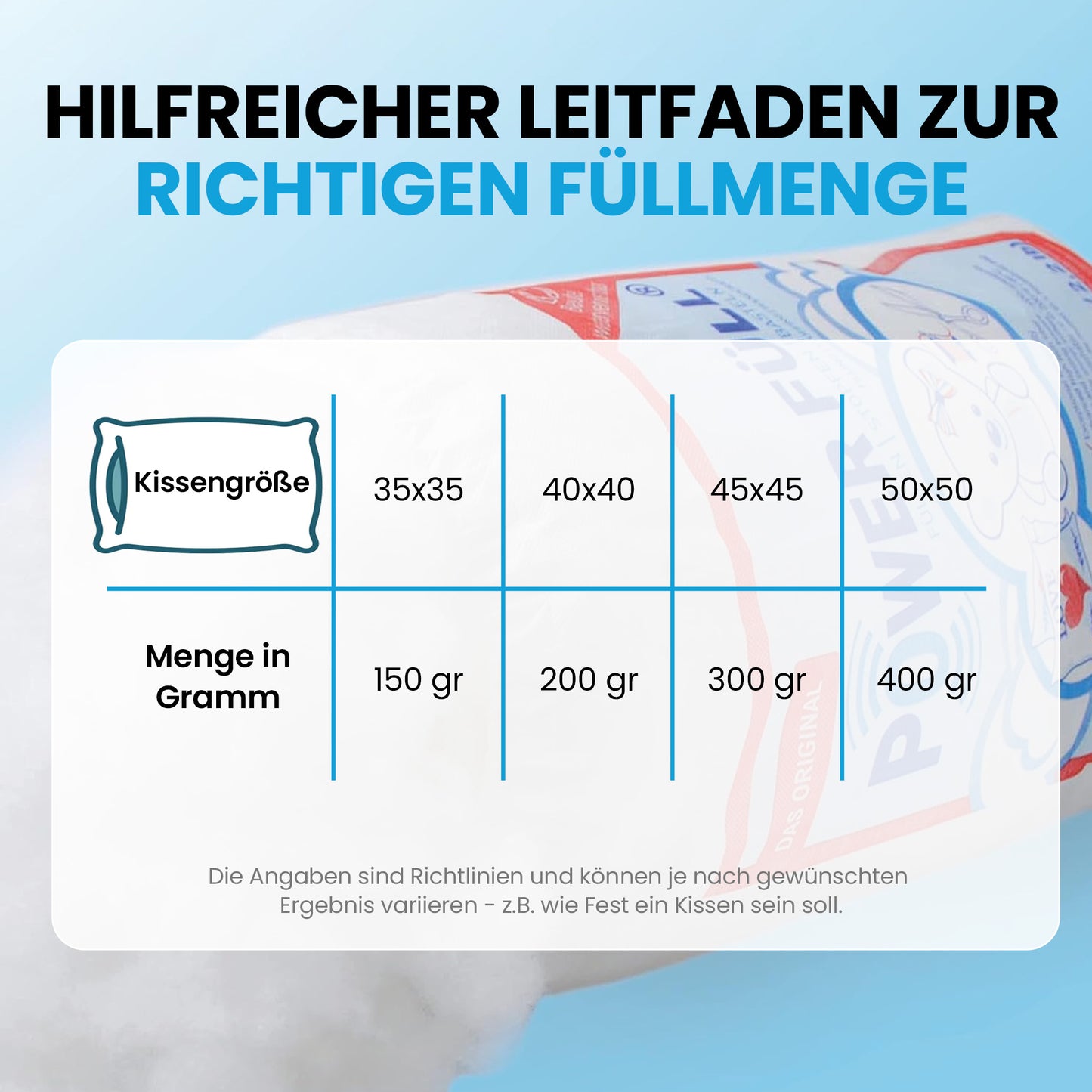 Power Füll® Filling Wadding | 1500g