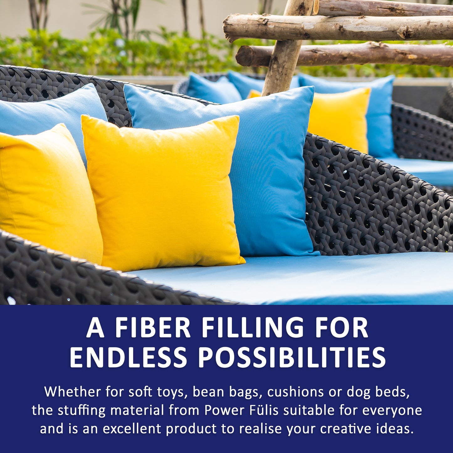Power Füll® Colorful Stuffing Cotton Wool | 5000 g Stuffing Material