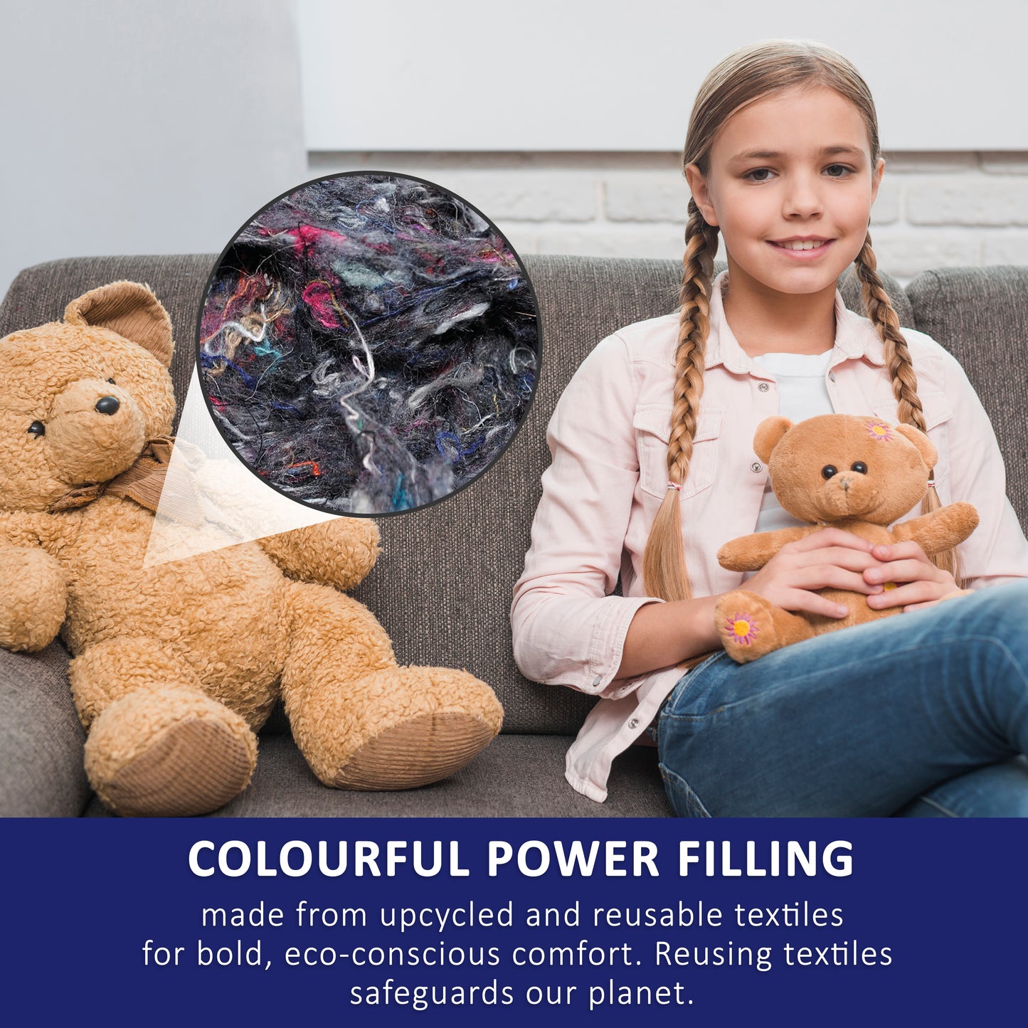 Power Füll® Colorful Stuffing Cotton Wool | 5000 g Stuffing Material